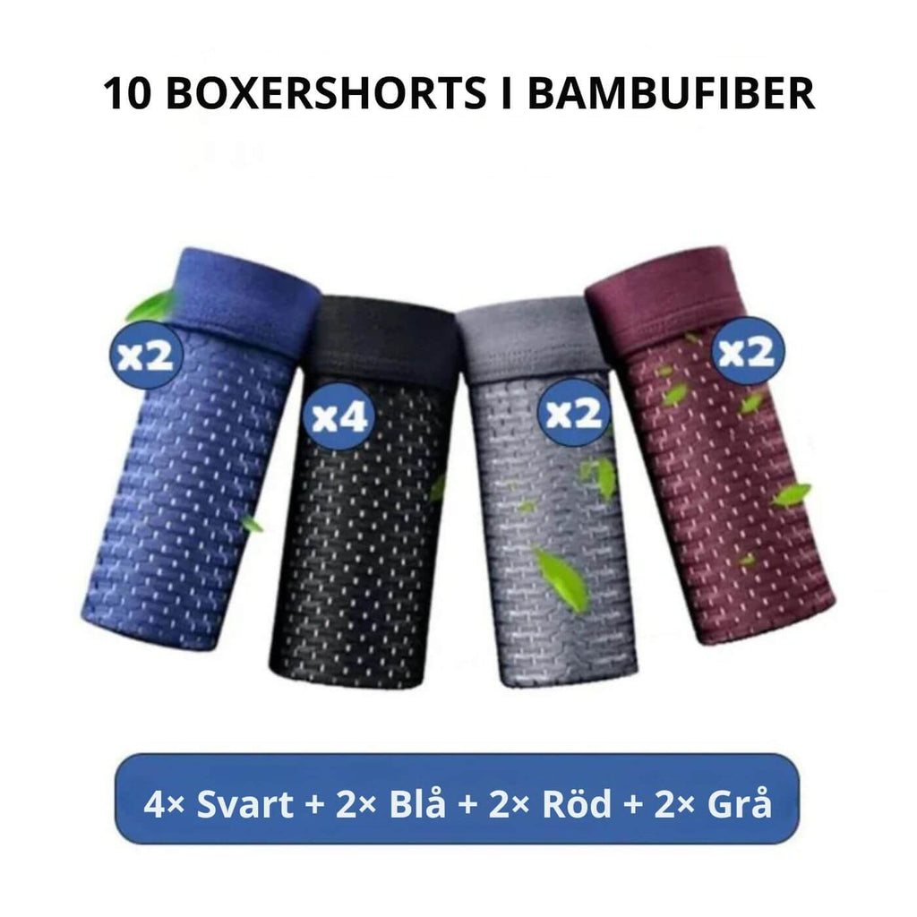 Bamboo Boxers – Andningsbara Boxershorts i Bambufiber (5+5 GRATIS)