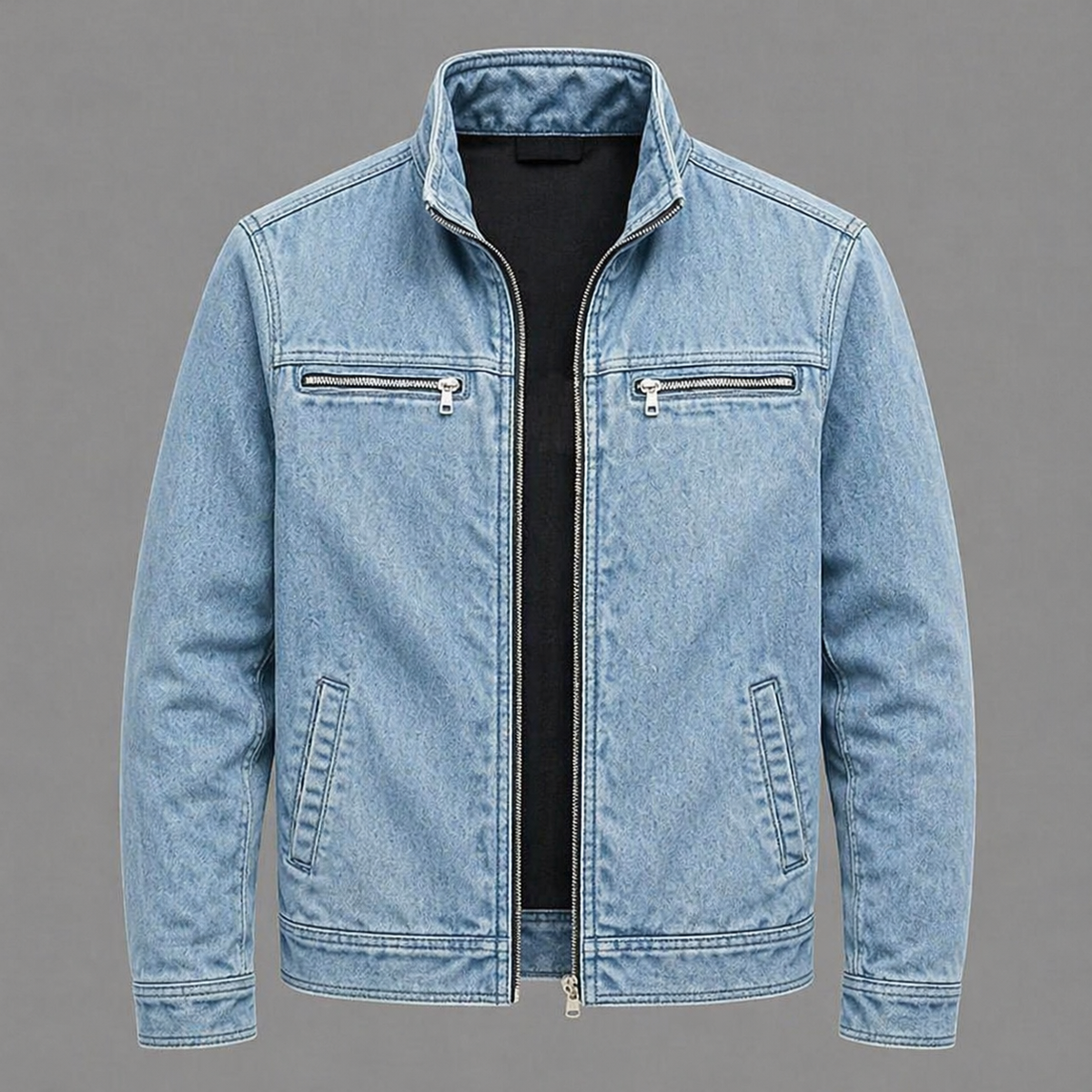 byDiaan | CARLOS™ - Vintage Bomulljacka med Dragkedja