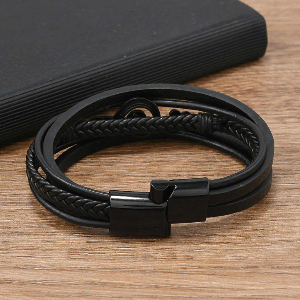 Lunero™ – Läderarmband med Musiksymbol för Musikälskare