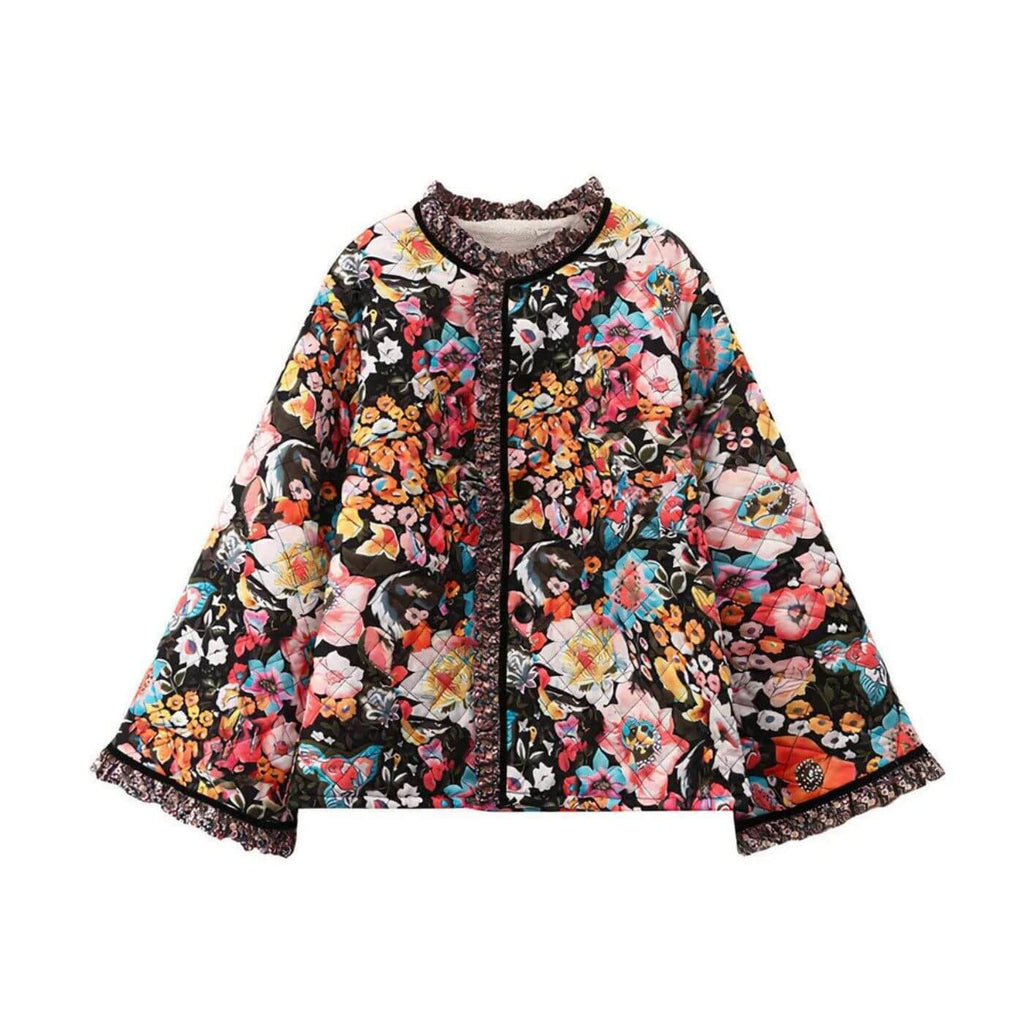 Maja™ - Varm Blommig Jacka