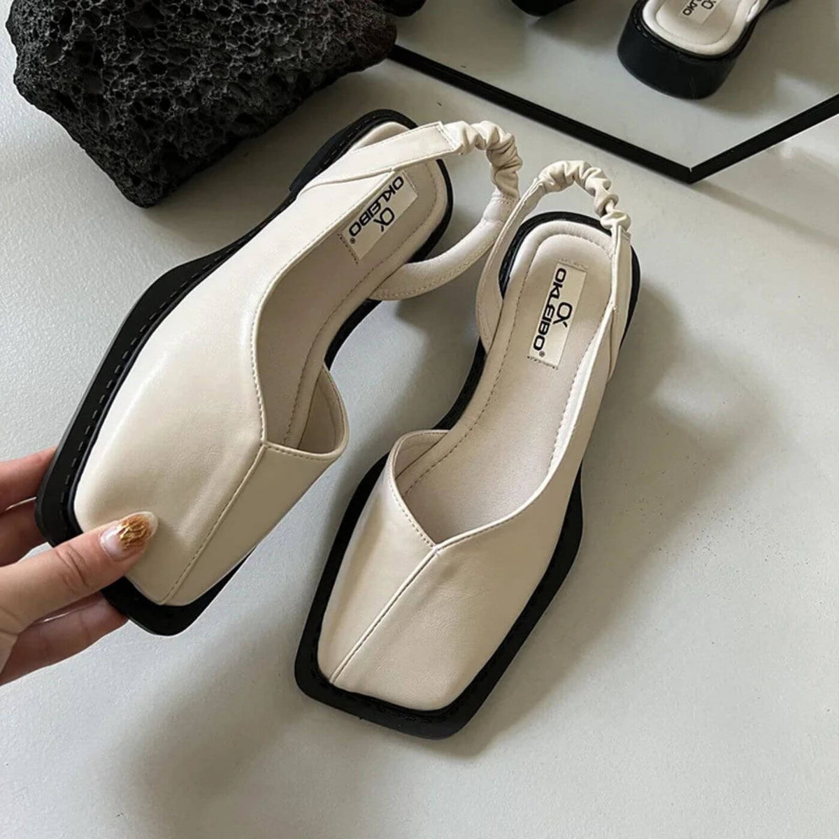 Molly™ – Fyrkantiga Tå Sommar Sandaler
